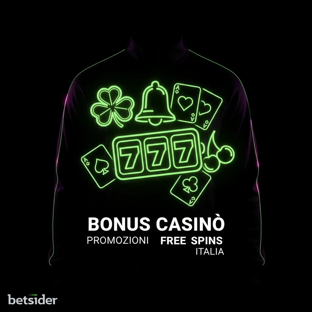 Grafica promozionale che illustra i bonus del casinò online di Betsider