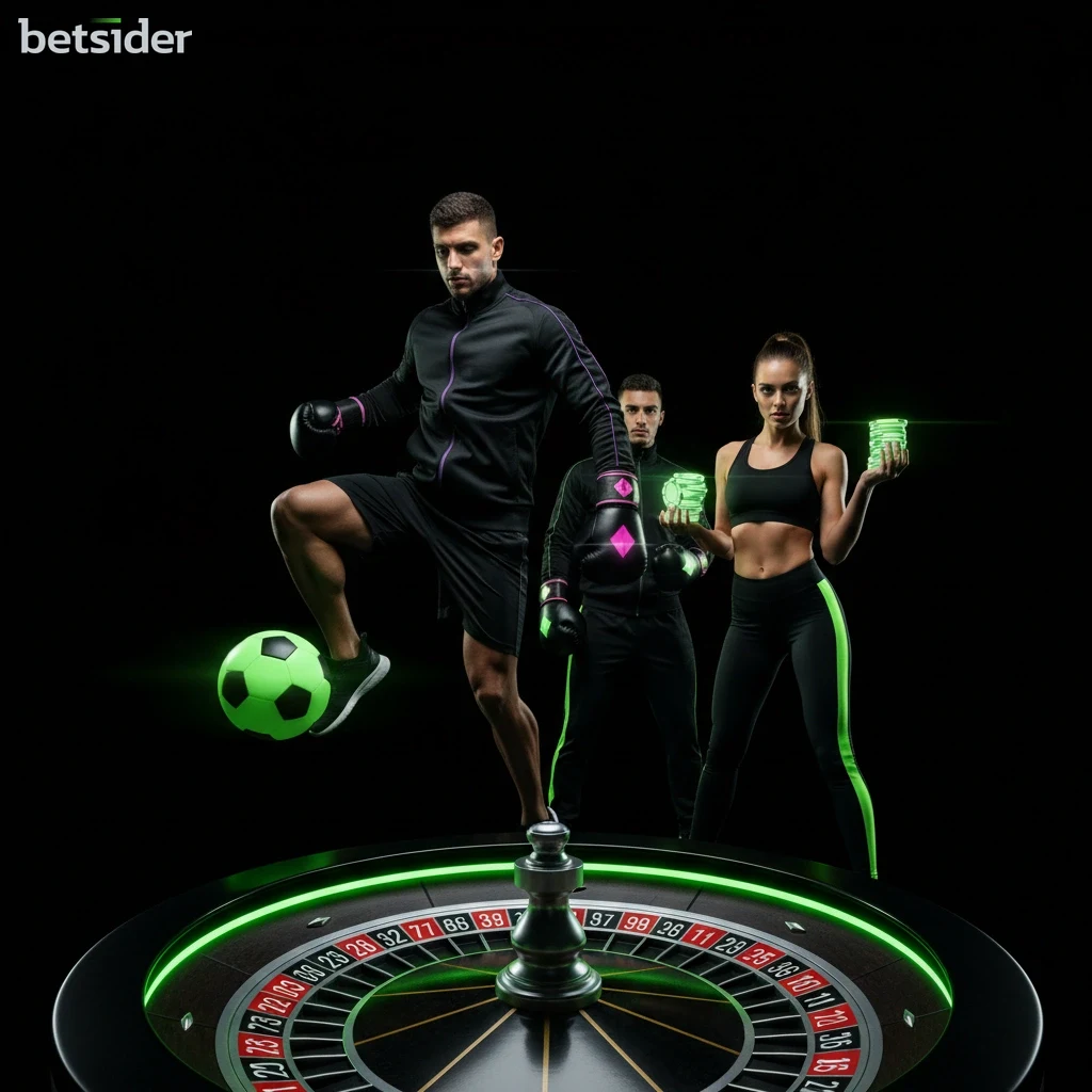 Griglia di slot machine online del catalogo Betsider, con icone colorate di diversi giochi.
