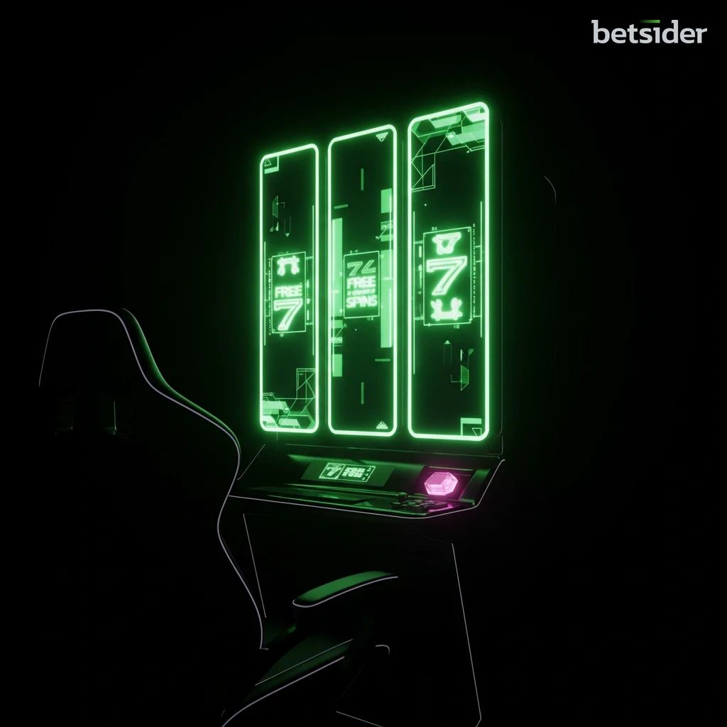Schermata di una slot machine con un'offerta di giri gratuiti senza deposito su Betsider.