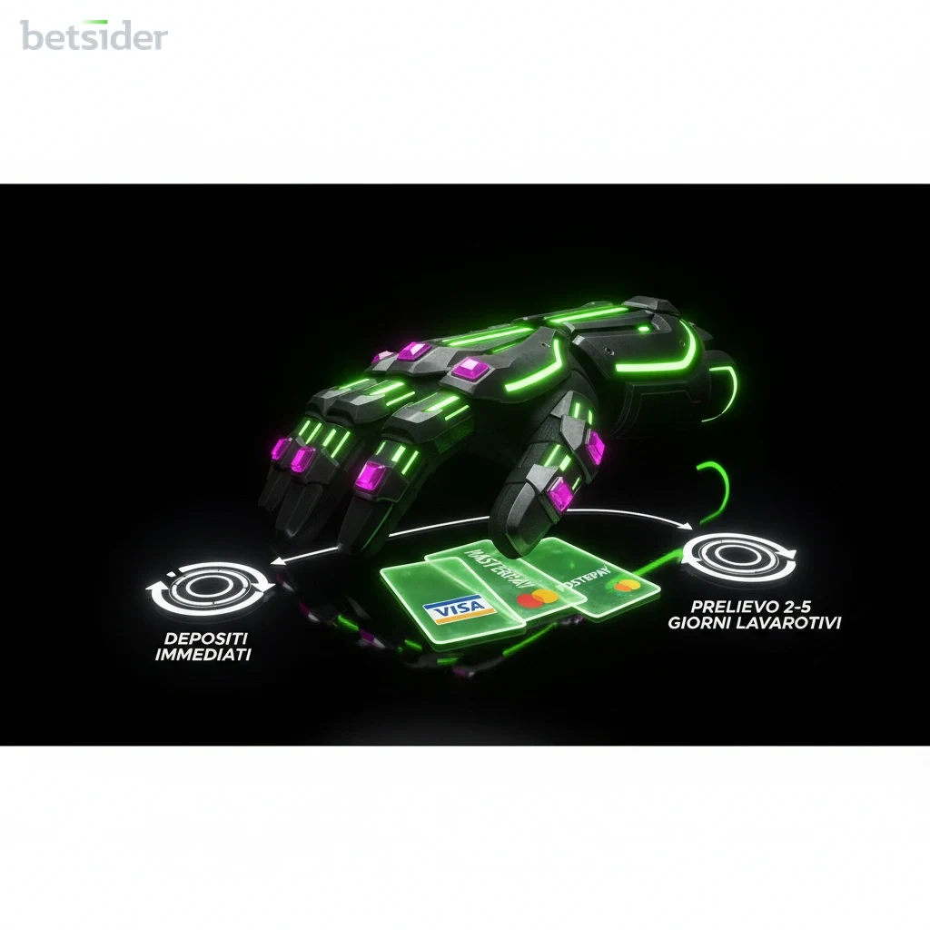 Icone di portafogli elettronici come PayPal e Skrill disponibili per i pagamenti su Betsider.
