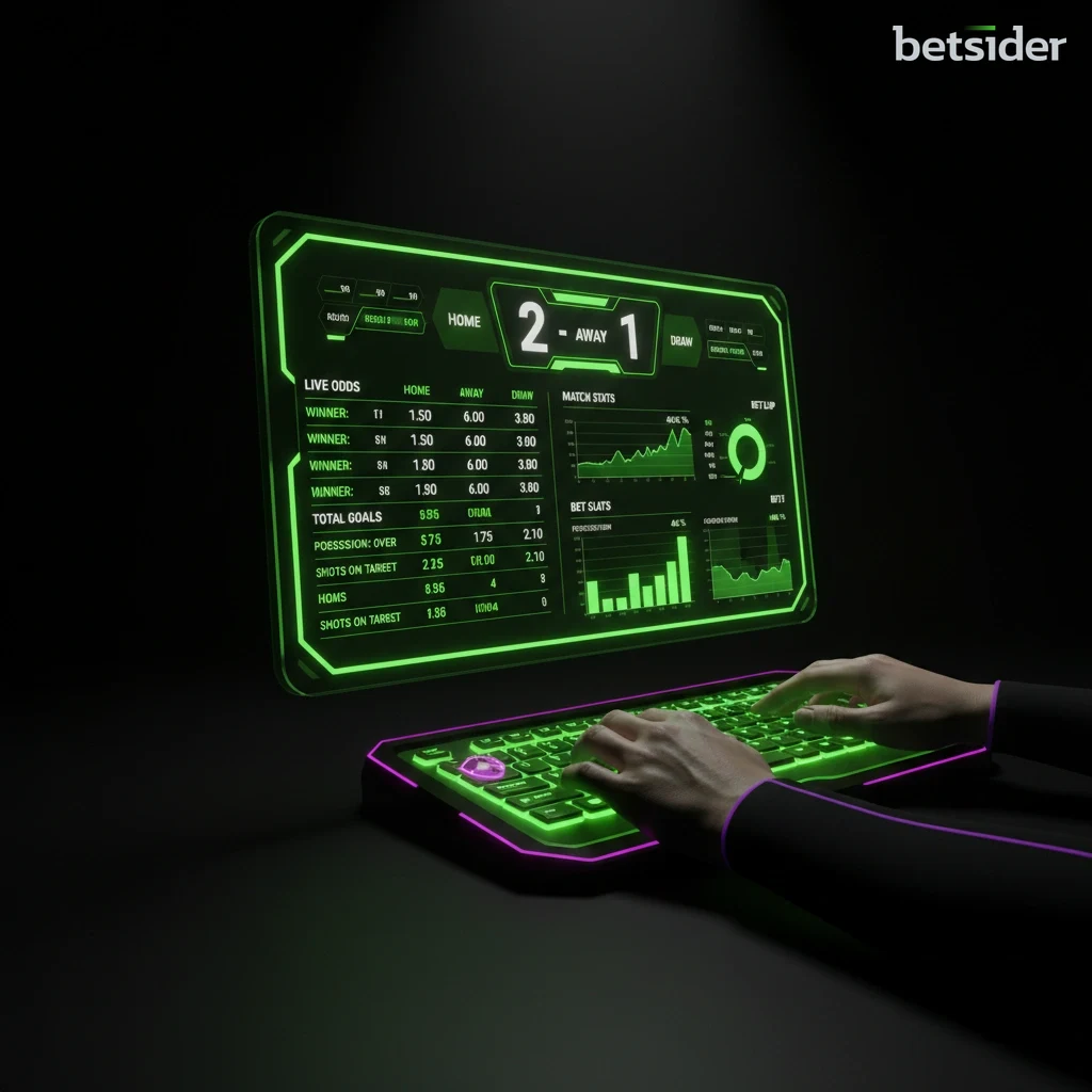 Dettaglio della schedina di scommesse su Betsider che mostra una selezione multipla e la potenziale vincita.