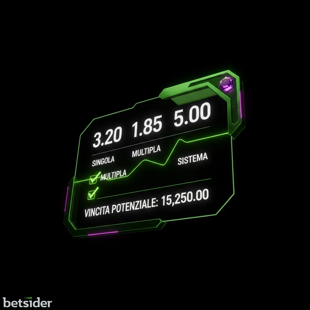 Esempio della funzione Cash Out su una scommessa aperta all'interno del conto gioco Betsider.